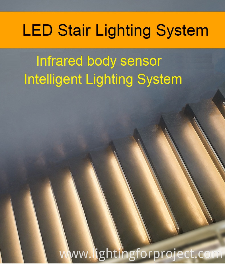 LED Smart Stair Light Under Bed Light PIR Sensor Detector Control Intelligent Wall Lamp Cupboard Wardrobe Kitchen Light